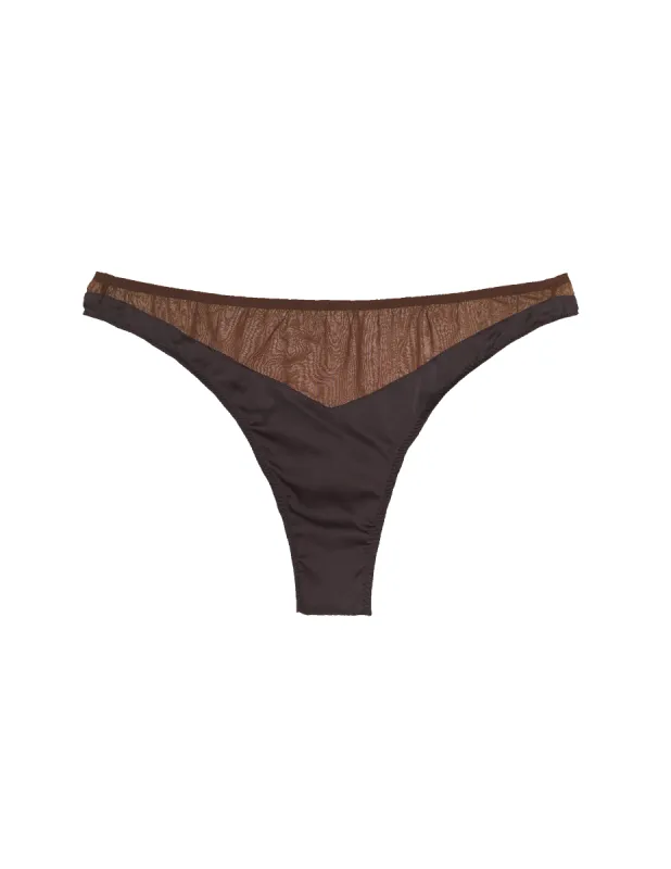 Maya Thong Walnut sold by ARAKS