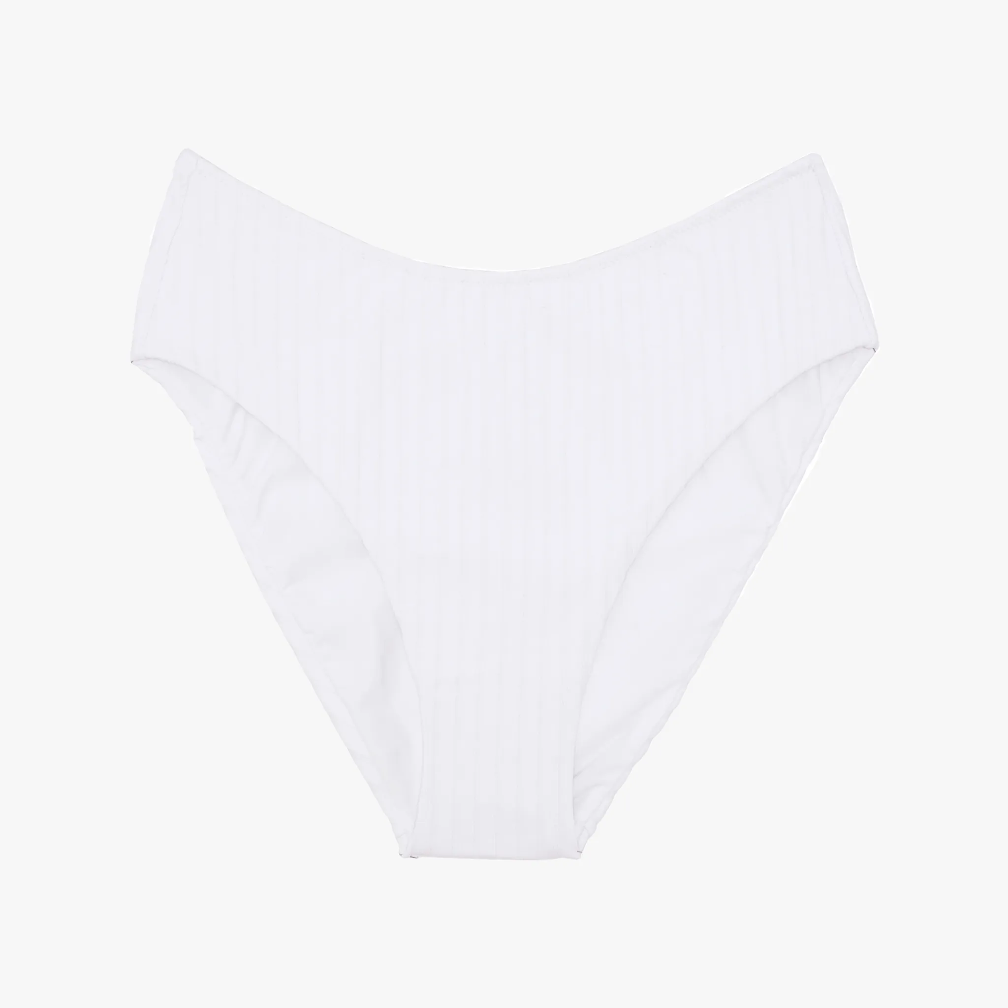 Ulla Bikini Bottom White Rib sold by ARAKS