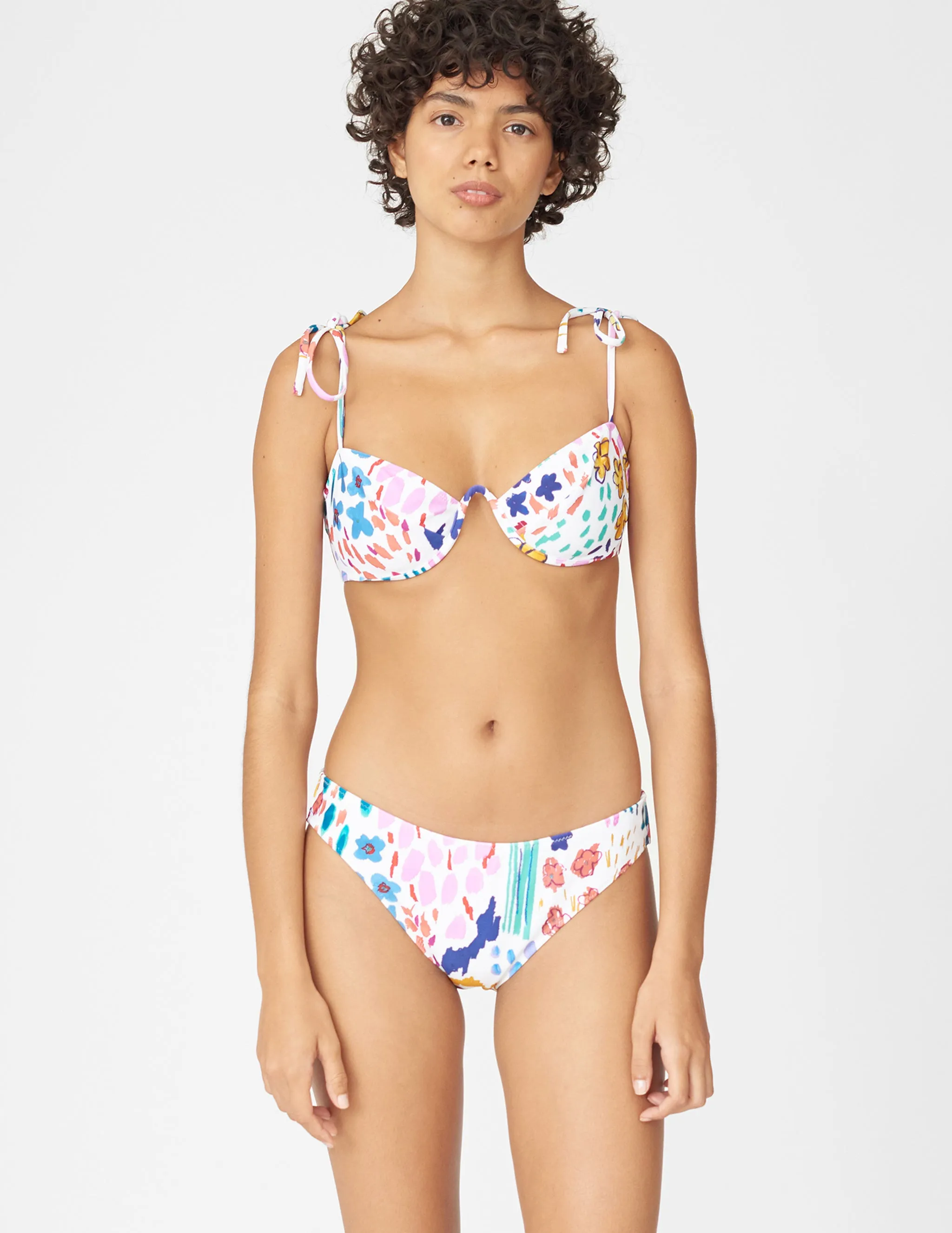 Myriam Bikini Top in White Floral sold by ARAKS product image thumbnail 2
