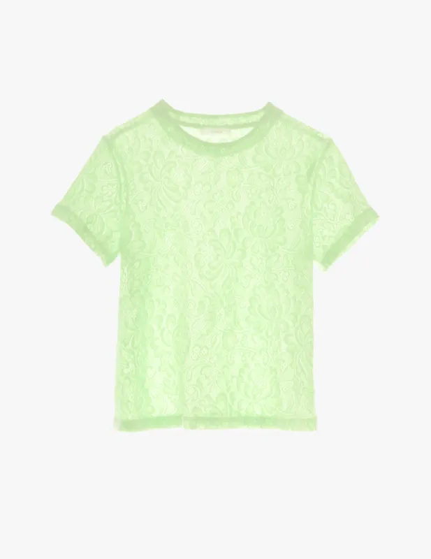 Gaia T-Shirt Pistachio made by ARAKS