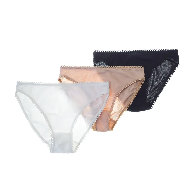 Isabella Panty - Set of 3 in Black, White, Sand sold by ARAKS