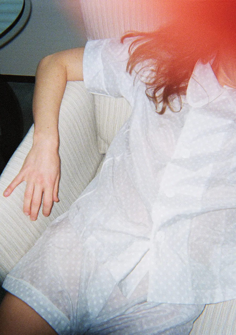 Photo by Michelle Williams ~ Shelby PJ Top & Tia Boxer sold by ARAKS