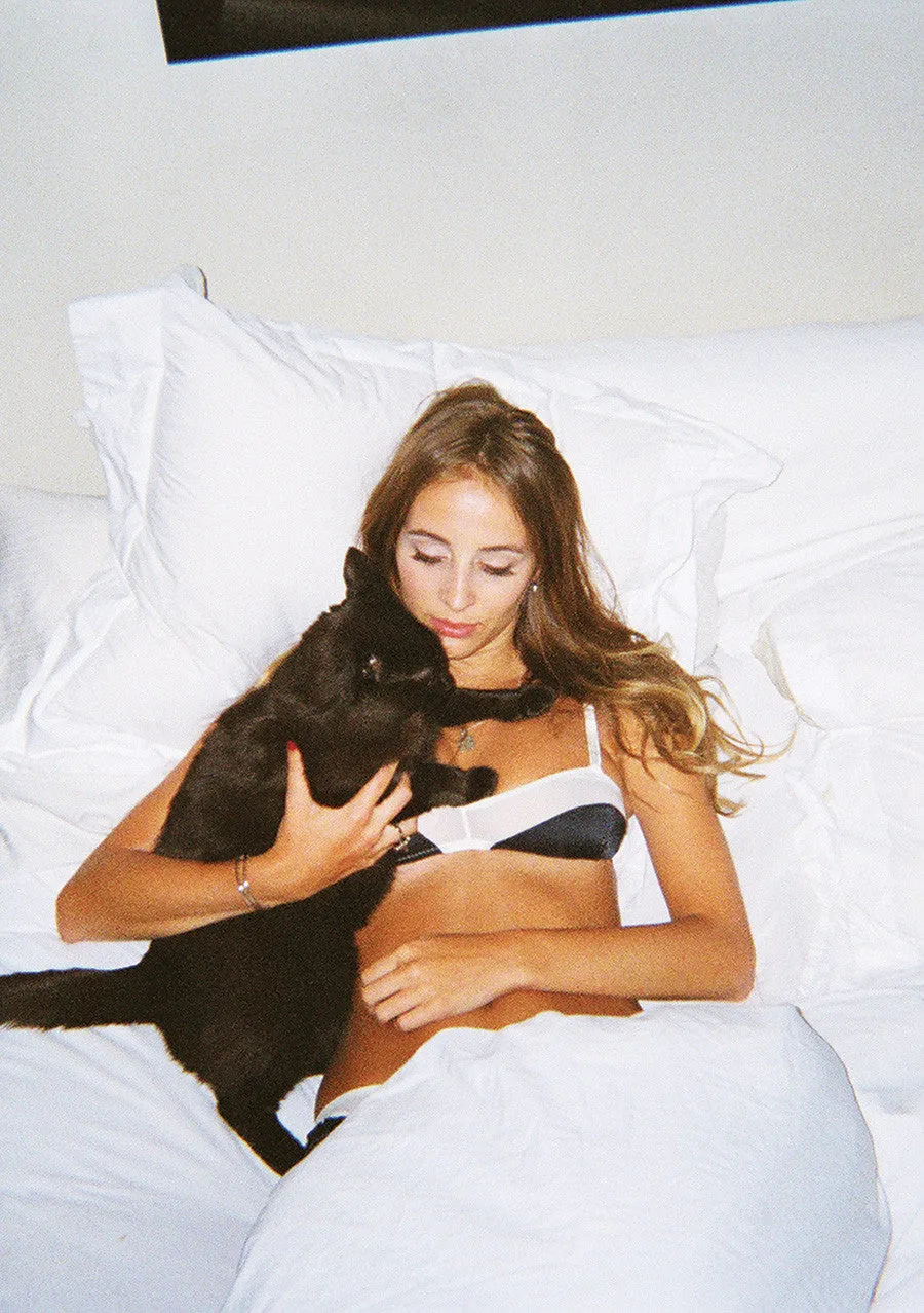 Photo by Alexa Chung ~ Ana Bralett & Aaron Panty sold by ARAKS