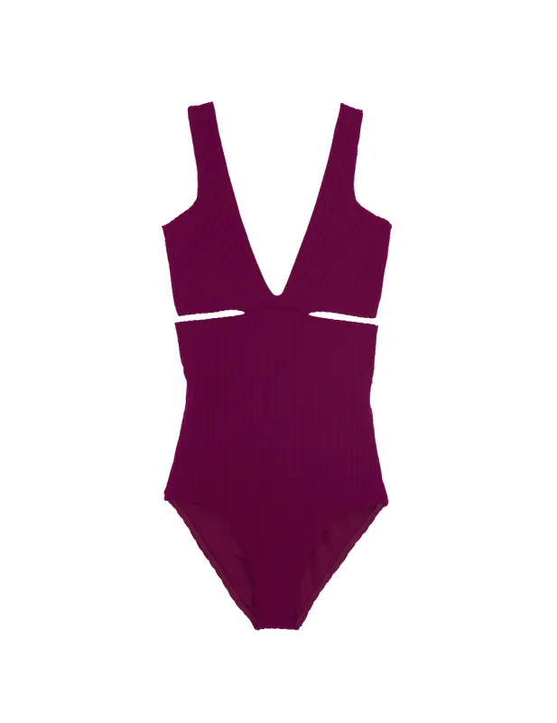 Ursa One Piece Plum Rib made by ARAKS
