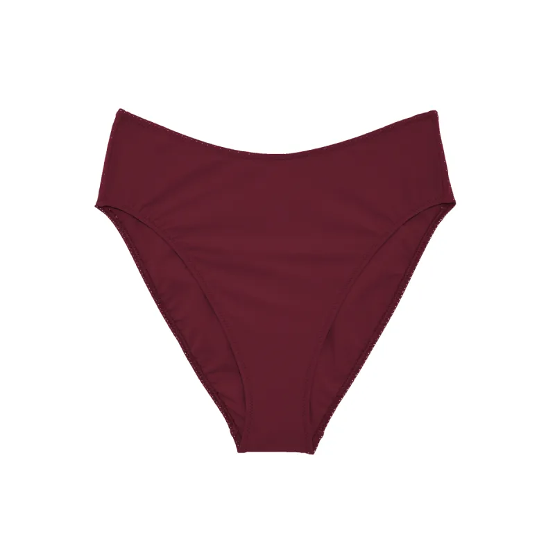 Ulla Bikini Bottom Claret sold by ARAKS