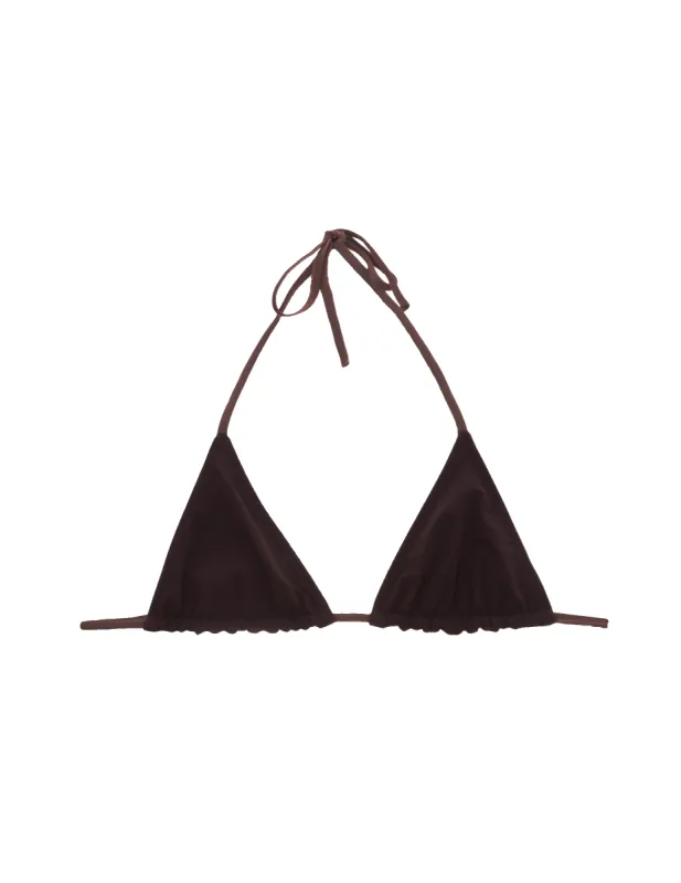 Nelle Bikini Top Walnut sold by ARAKS