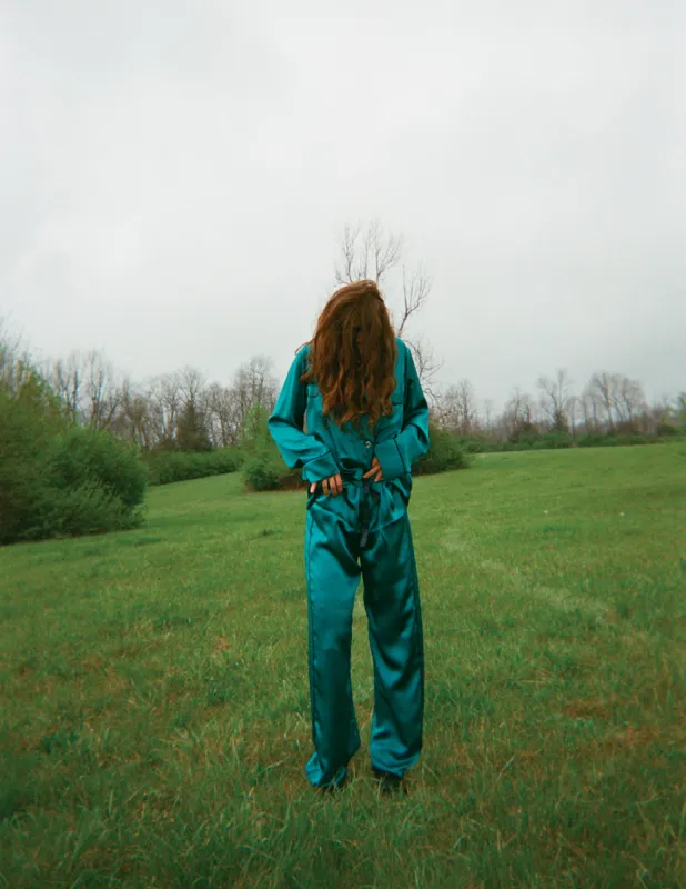 Photo by Lexie Smith ~ Kate Pajama Top & Ally Pajama Pant sold by ARAKS