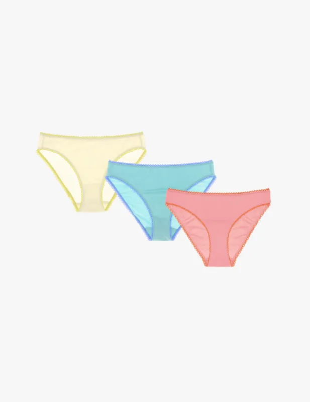 Isabella Panty - Limited Edition Set of 3 in Dew, Shine and Peony sold by ARAKS