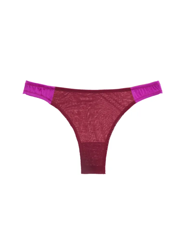 Maude Thong Amaranth sold by ARAKS