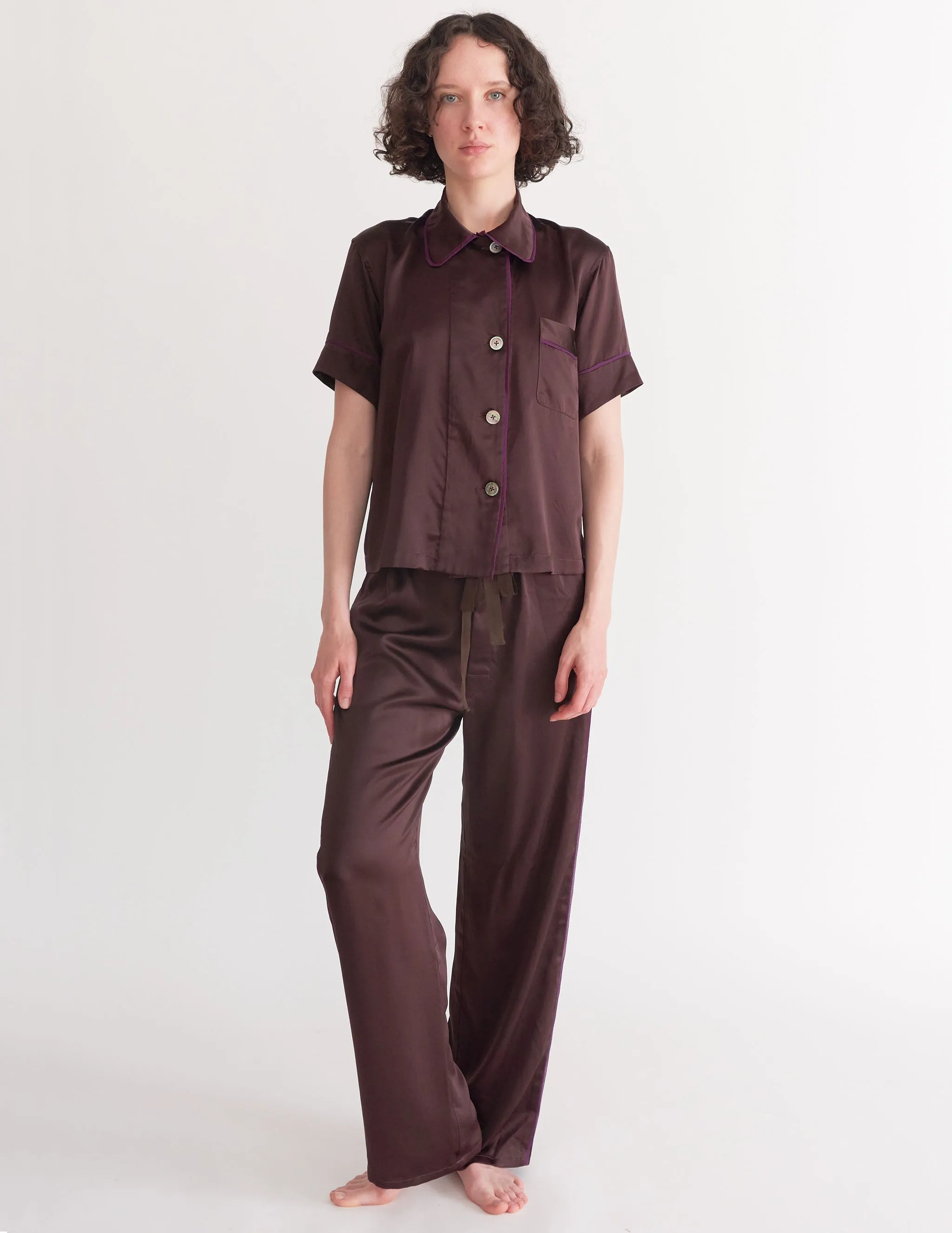Ally Pajama Pant Carob sold by ARAKS product image thumbnail 2