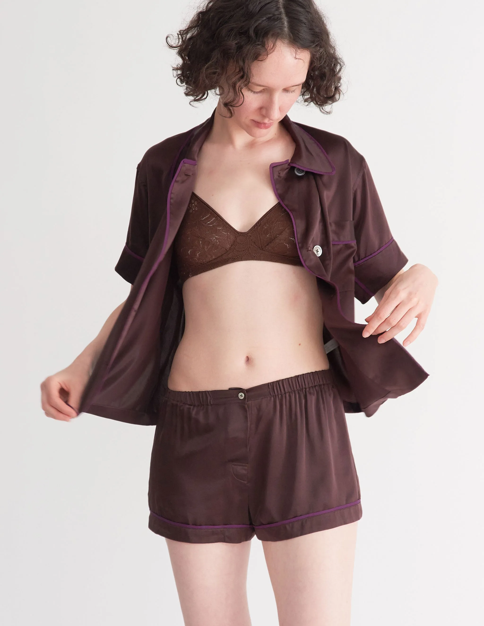 Shelby Pajama Top Carob sold by ARAKS product image thumbnail 2