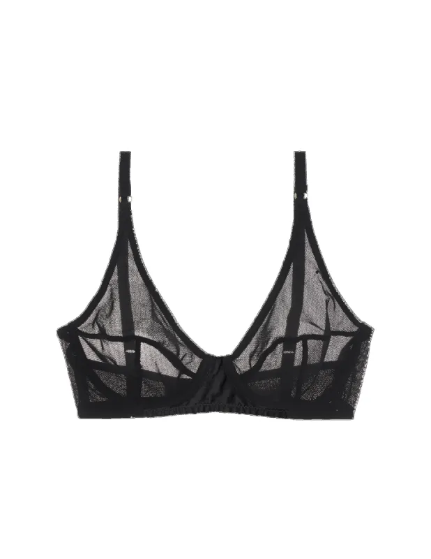 Winona Underwire Bra Black made by ARAKS