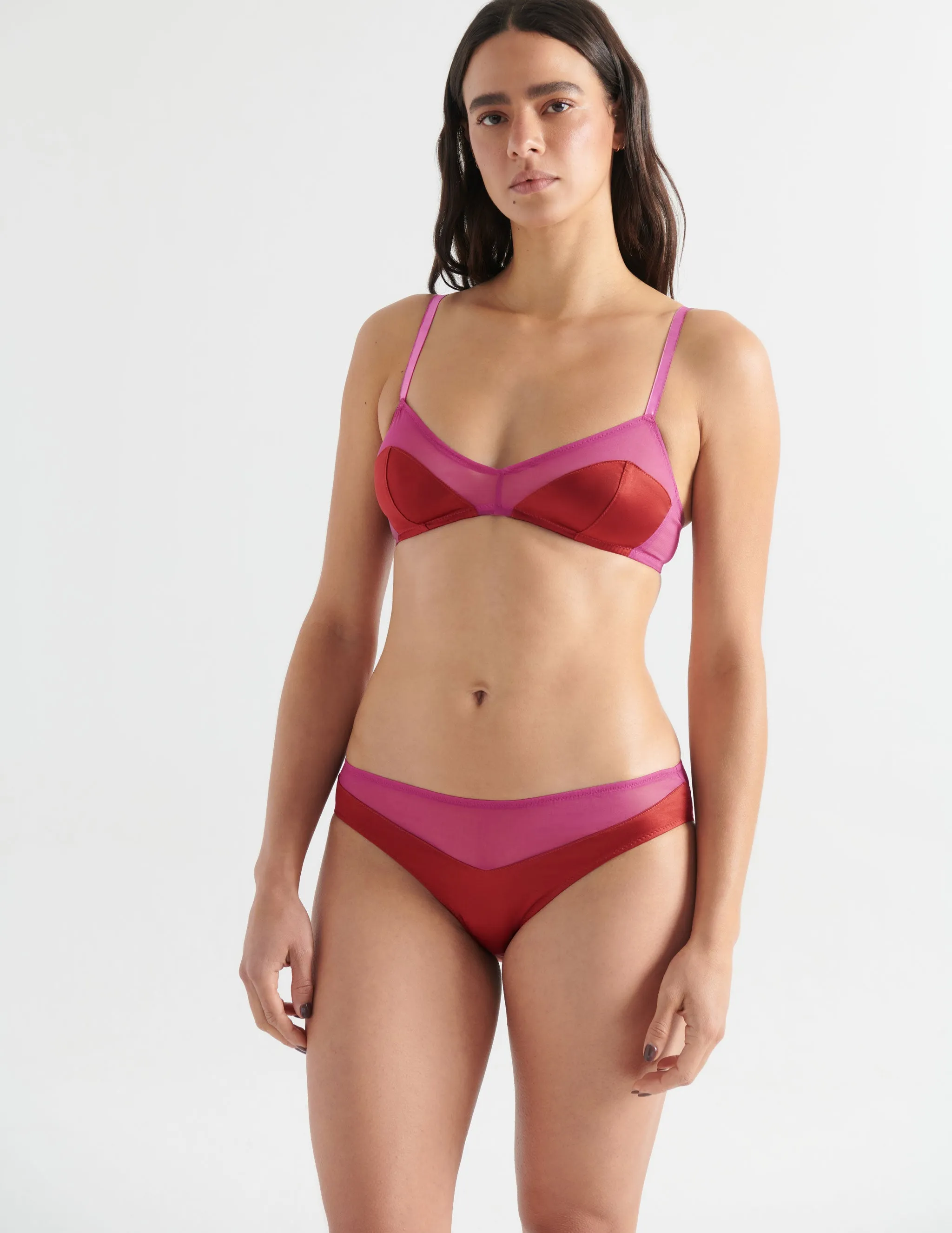 Beatrice Bralette Berry Sangria sold by ARAKS product image thumbnail 3