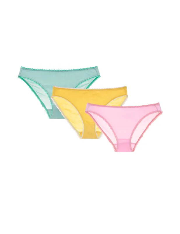 Isabella Panty - Limited Edition Set of 3 in Sage, Ballet, and Sun sold by ARAKS
