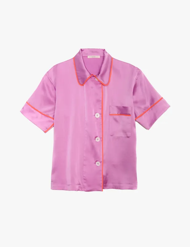 Shelby Pajama Top Mauve made by ARAKS