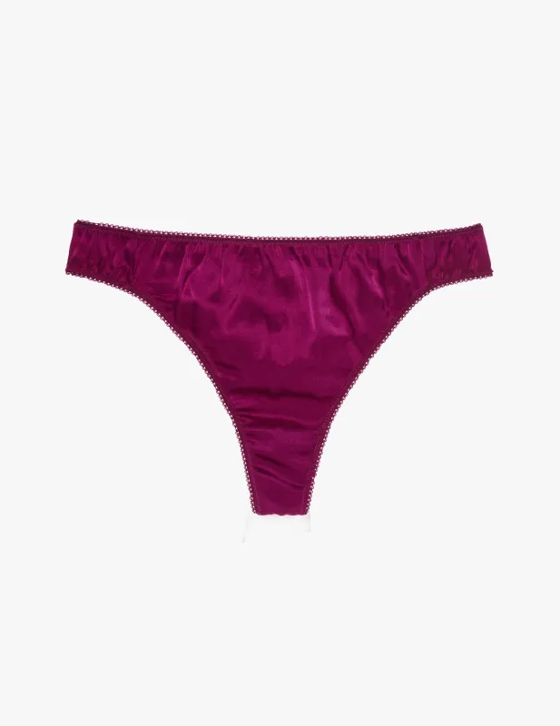 Grier Thong Cranberry sold by ARAKS