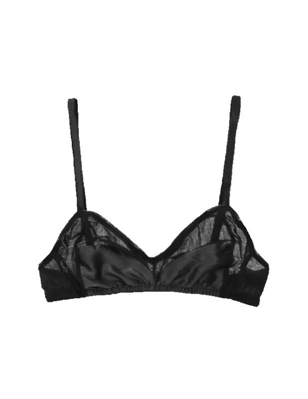Yanelis Bralette Black sold by ARAKS