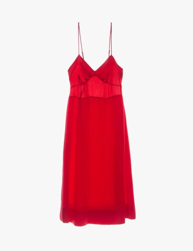 Ingrid Slip Scarlet made by ARAKS