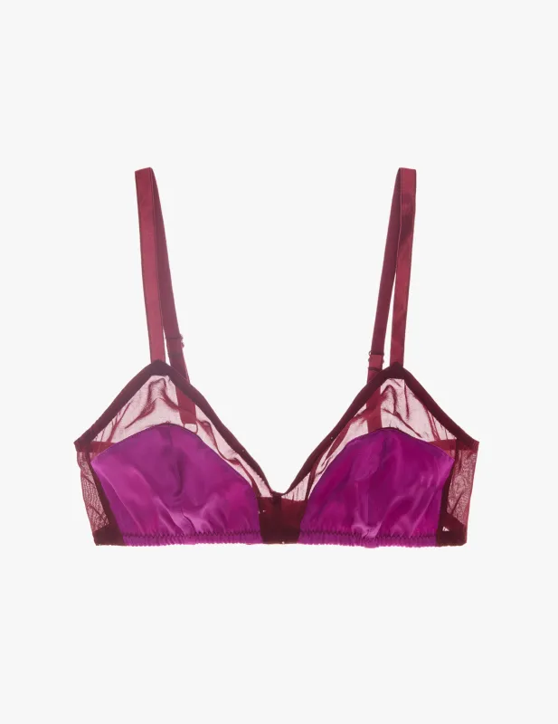 Beatrice Bralette Raspberry made by ARAKS