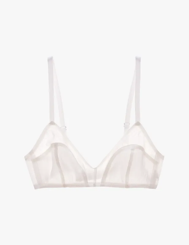 Beatrice Bralette White made by ARAKS