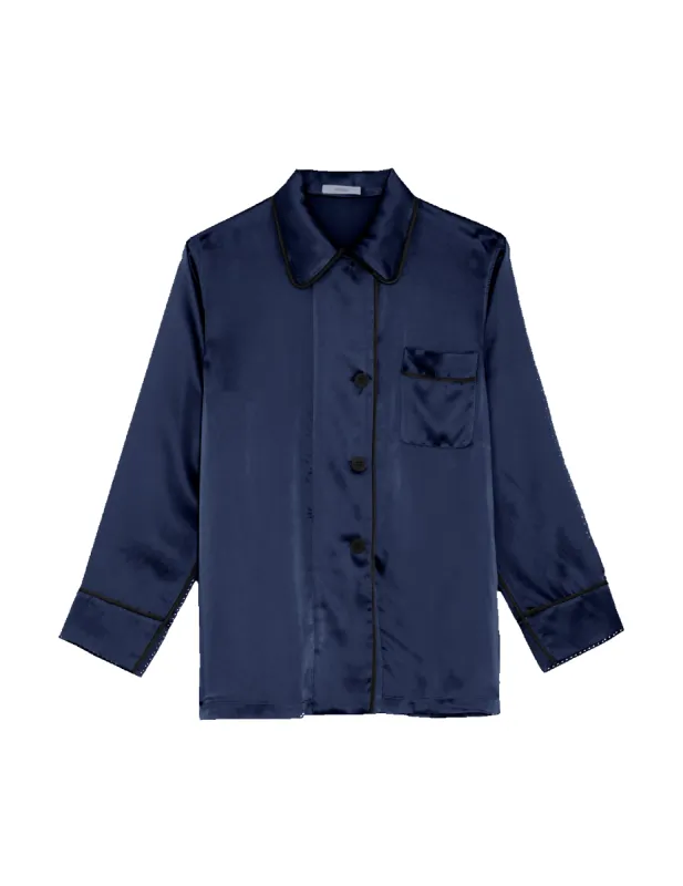 Kate Pajama Top Sea Silk sold by ARAKS