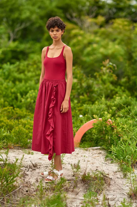 ~ Usha One Piece Lava ~ Yalisa Skirt Lava sold by ARAKS
