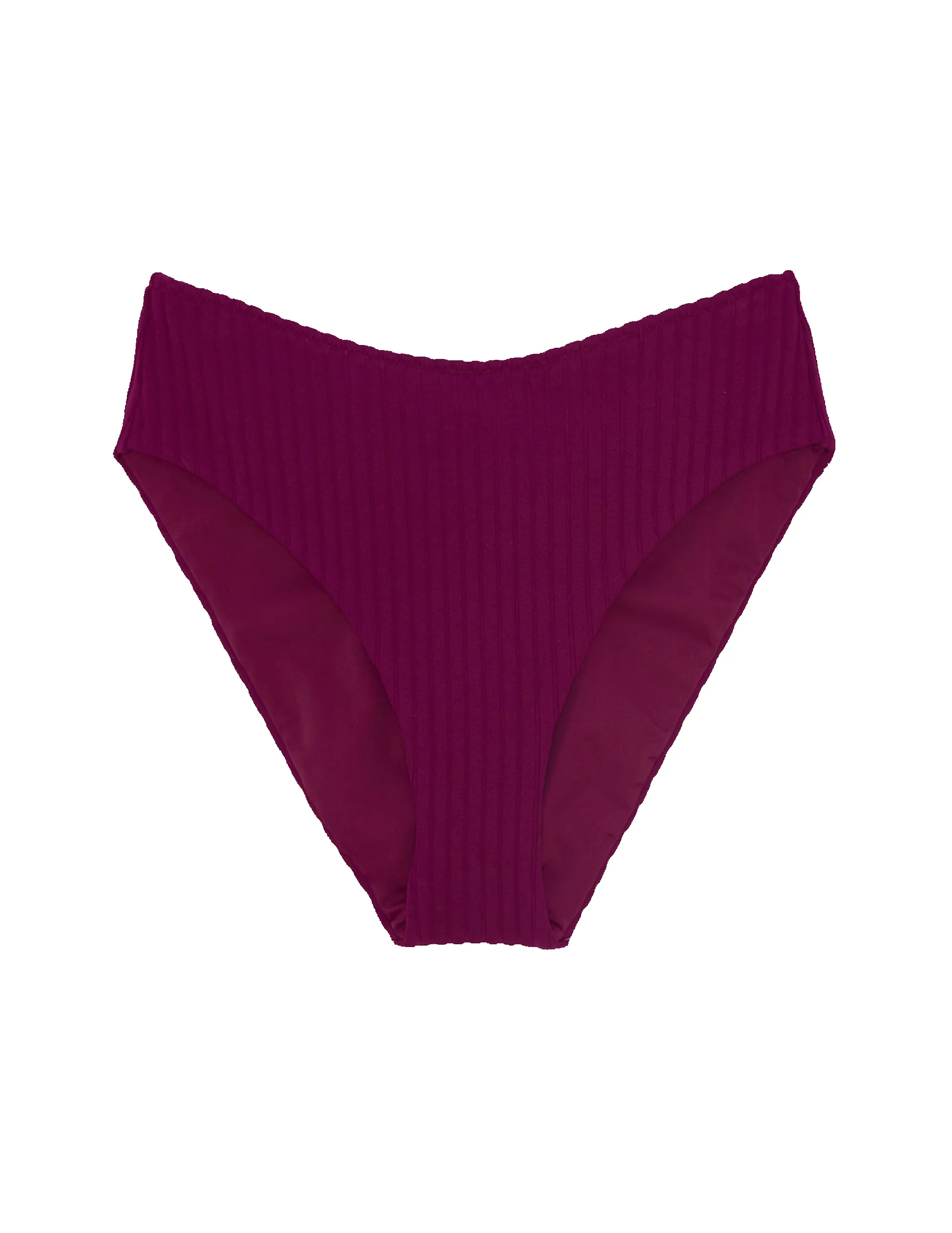 Ulla Bikini Bottom Plum Rib sold by ARAKS