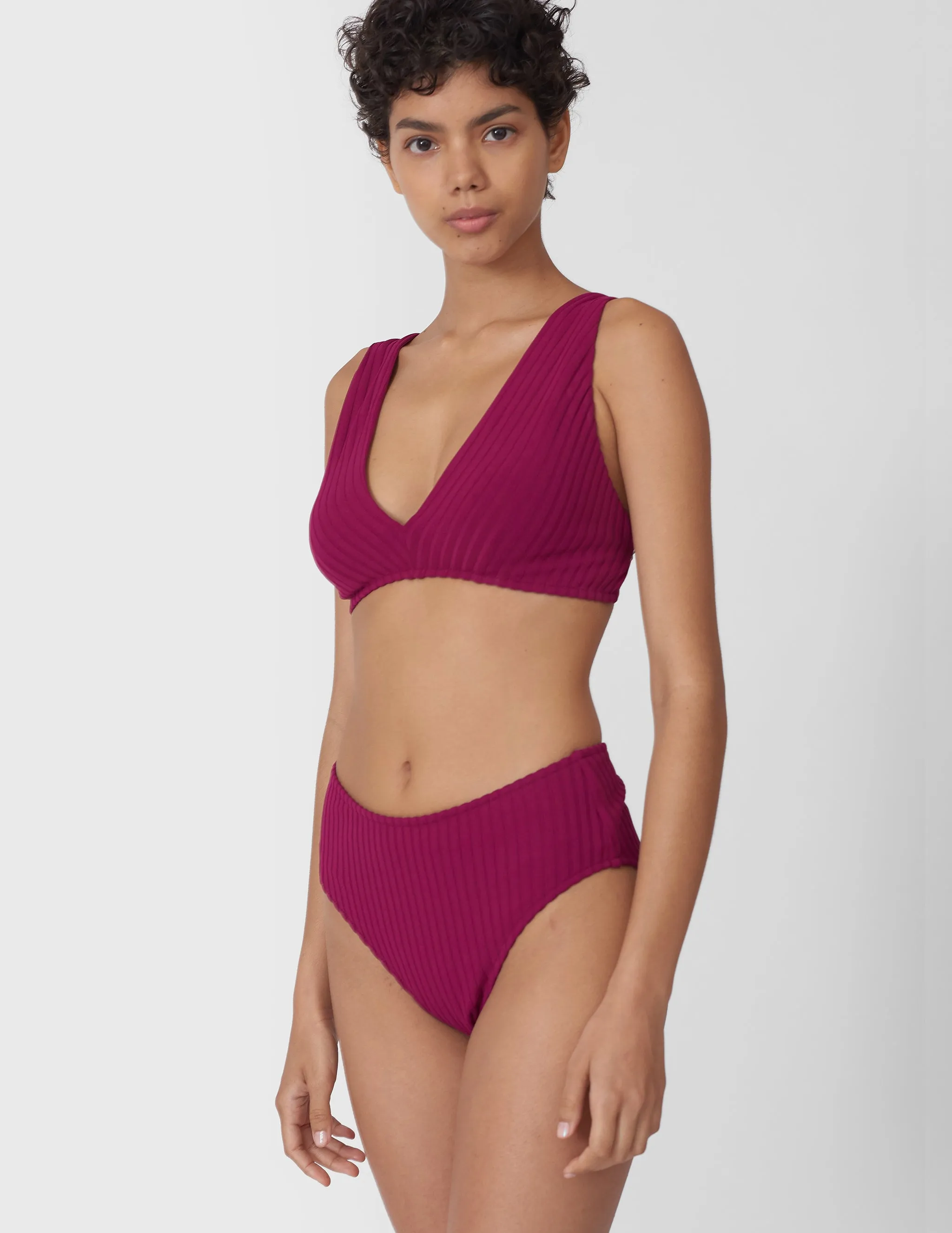 Ulla Bikini Bottom Plum Rib sold by ARAKS product image thumbnail 2