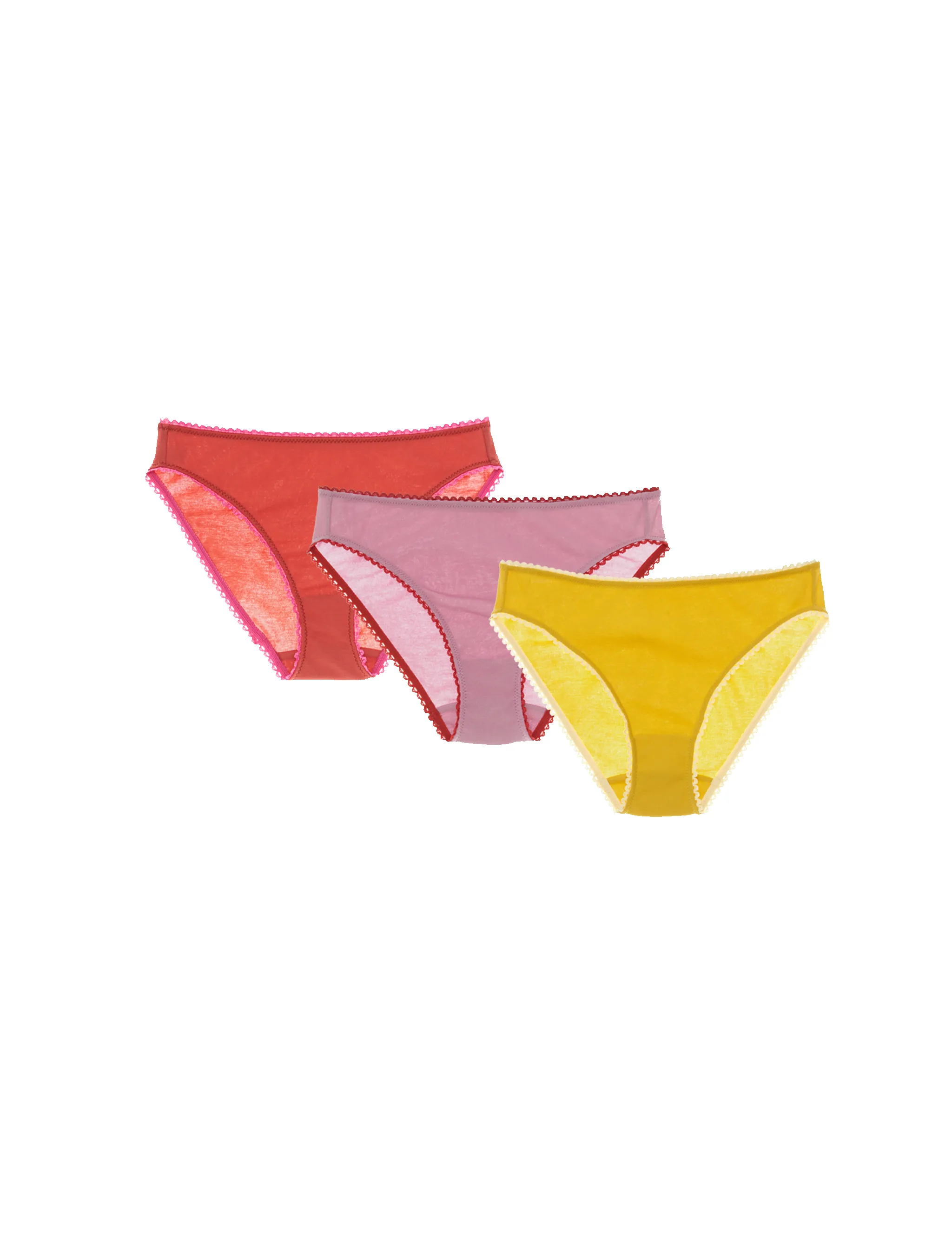 Isabella Panty - Limited Edition Set of 3 in Uva, Plantain and Cerise sold by ARAKS