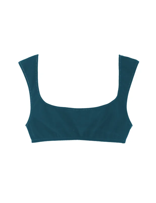 Flora Bikini Top Phthalo sold by ARAKS