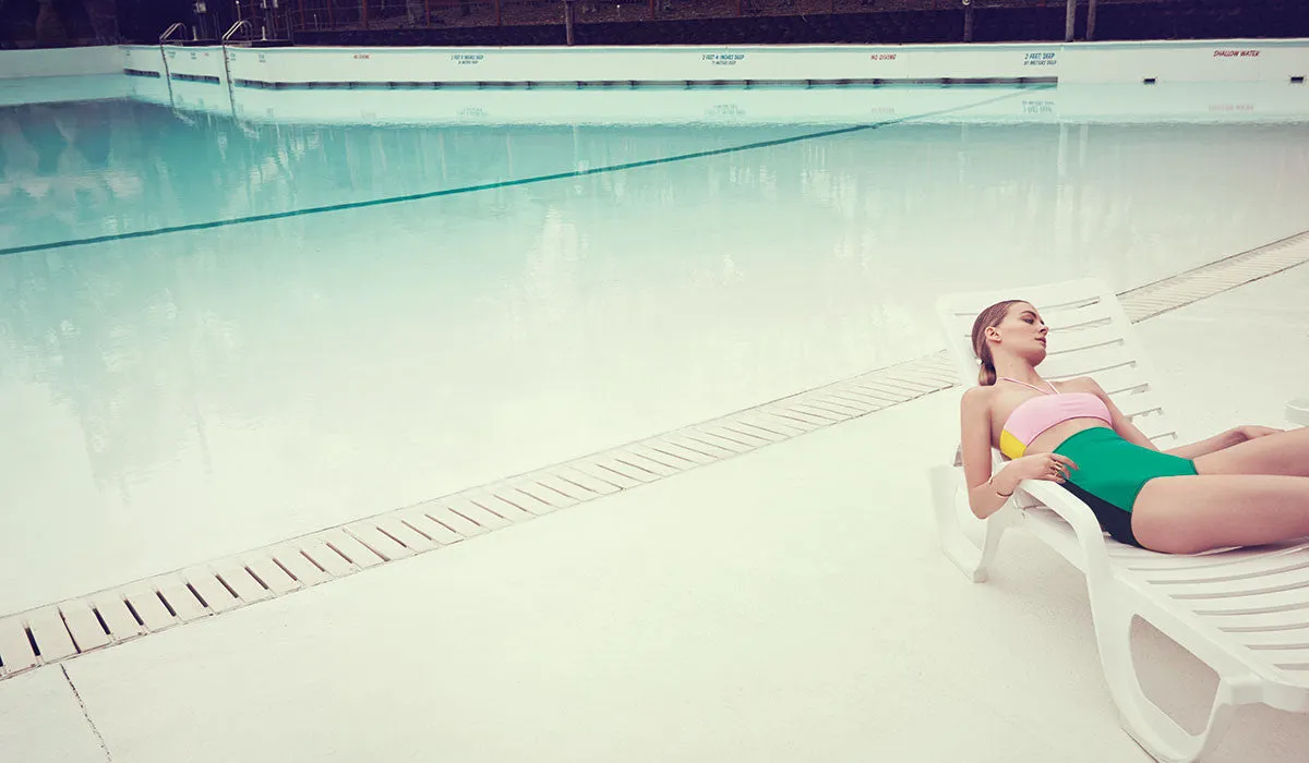 Hazel Bandeau Top & Holly High Waist Hipster sold by ARAKS