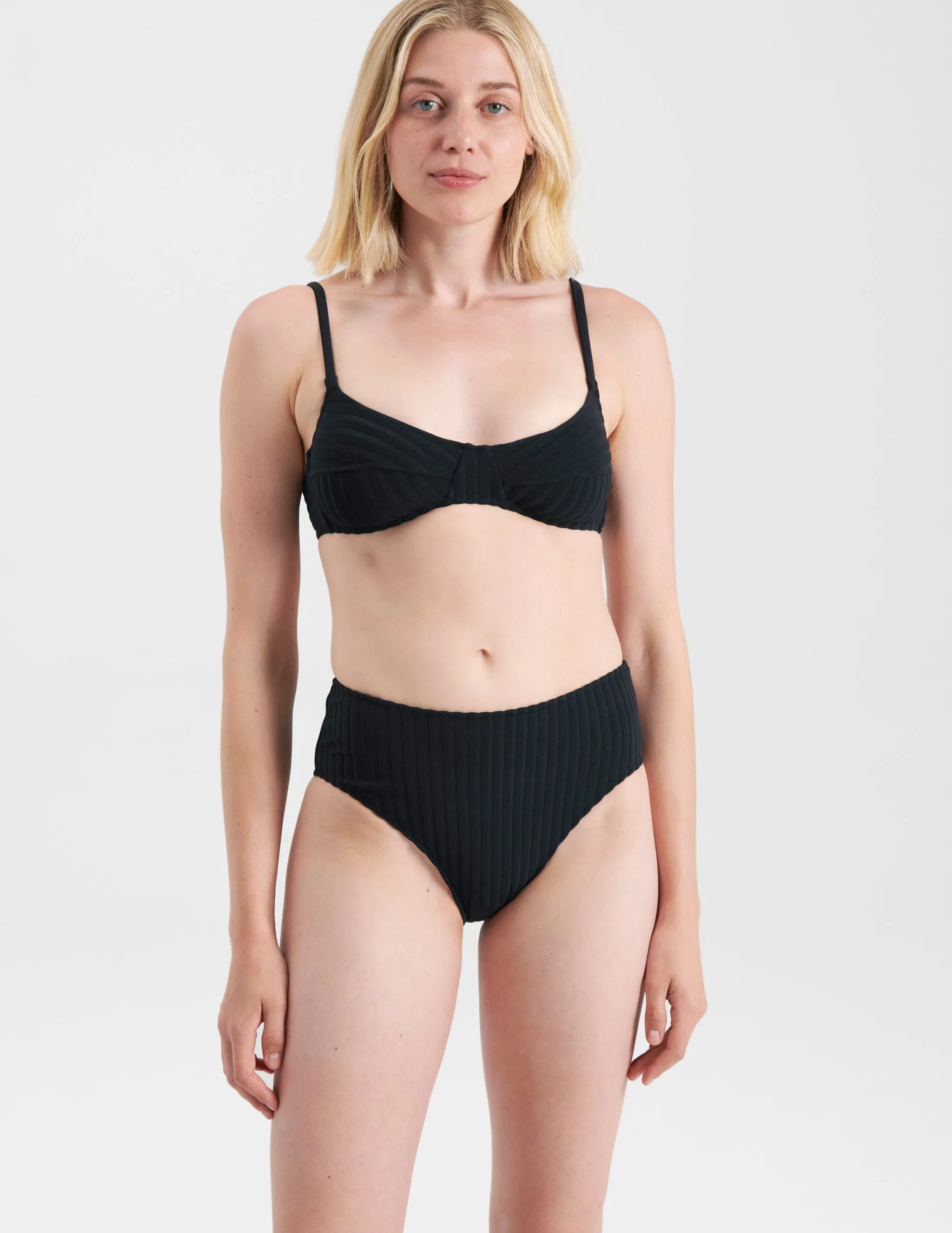 Germaine Bikini Top Black Rib sold by ARAKS product image thumbnail 2
