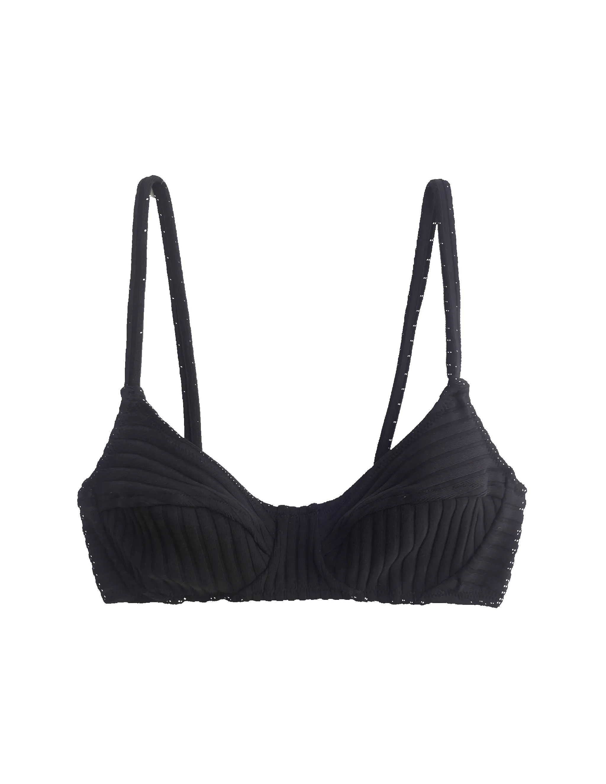 Germaine Bikini Top Black Rib sold by ARAKS