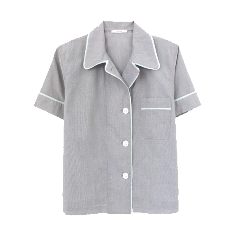 Shelby Pajama Top Sailor Dot sold by ARAKS