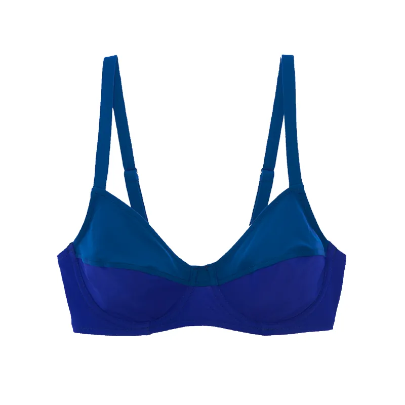 Yelena Bikini Top in Ink & Atlantis sold by ARAKS