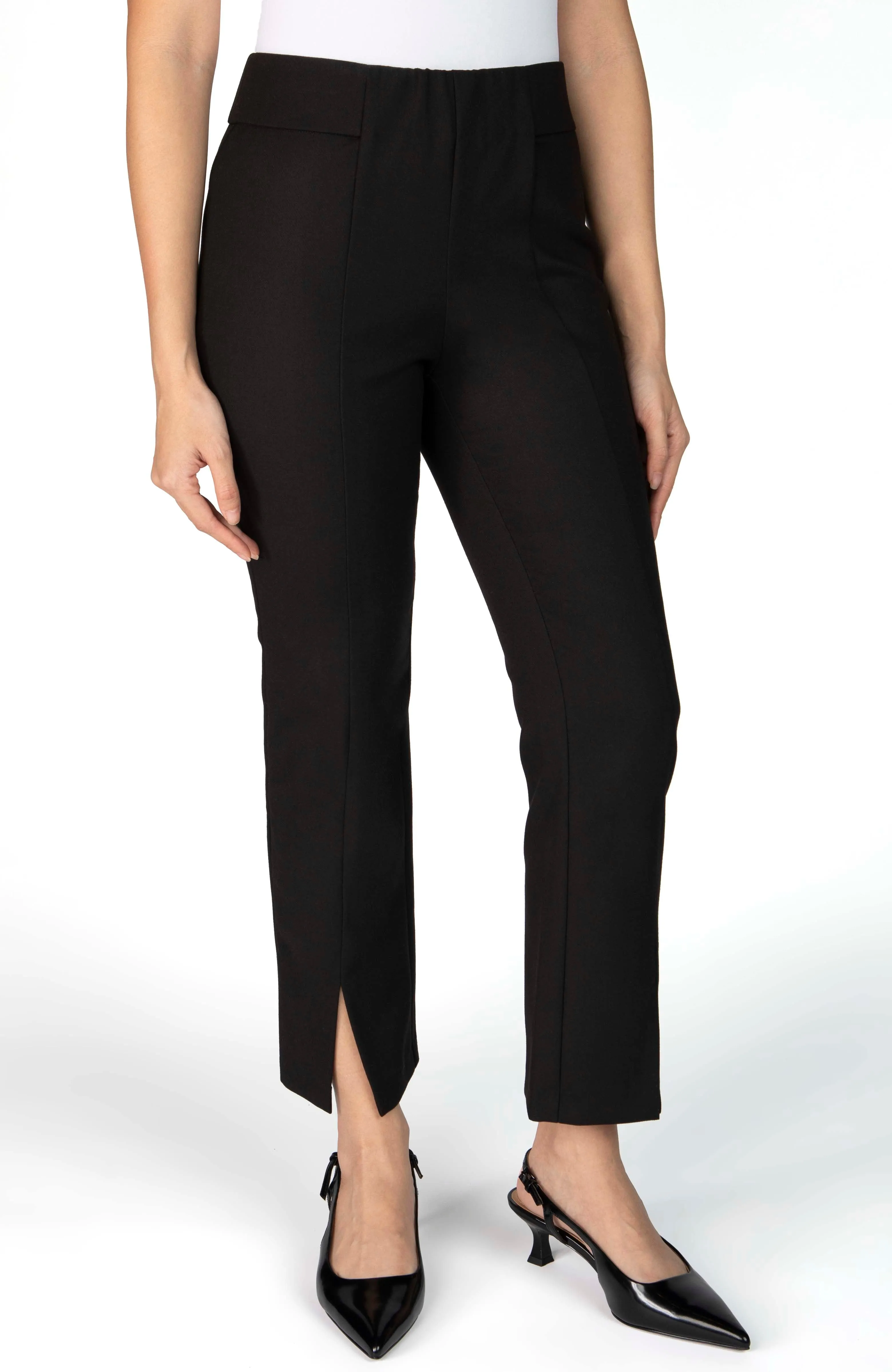 The Phillip Slit Pant - Onyx sold by Nelle Atelier product image thumbnail 2