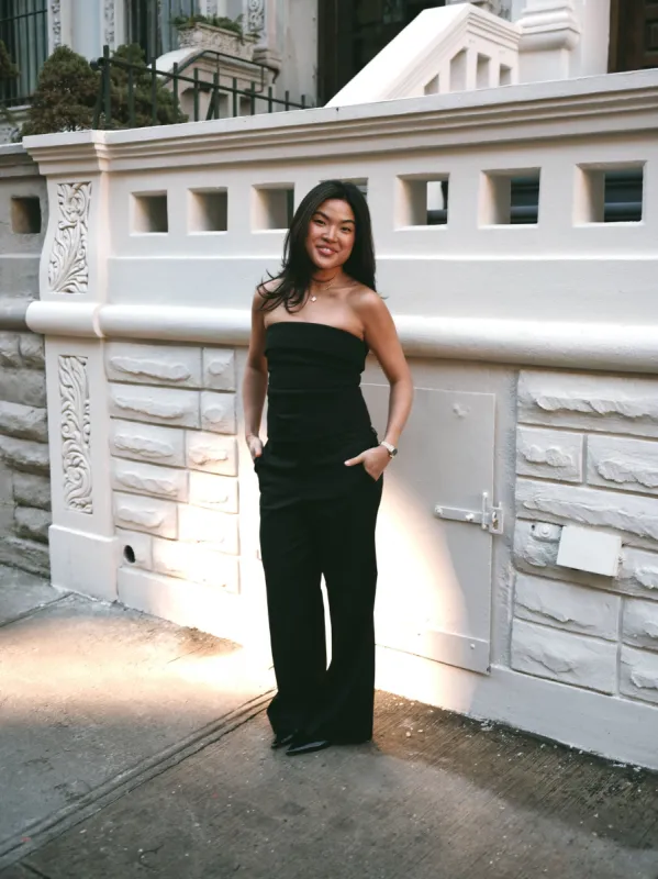 The Zack Relaxed Trouser - Onyx sold by Nelle Atelier