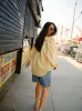 The Chacha Oversized Button Down Shirt - Butter sold by Nelle Atelier