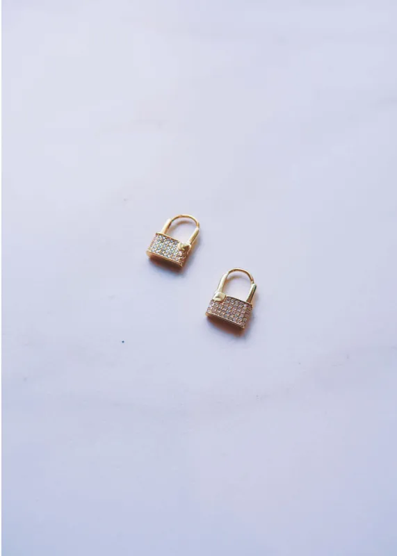 CZ Lock Huggies sold by Ten Wilde