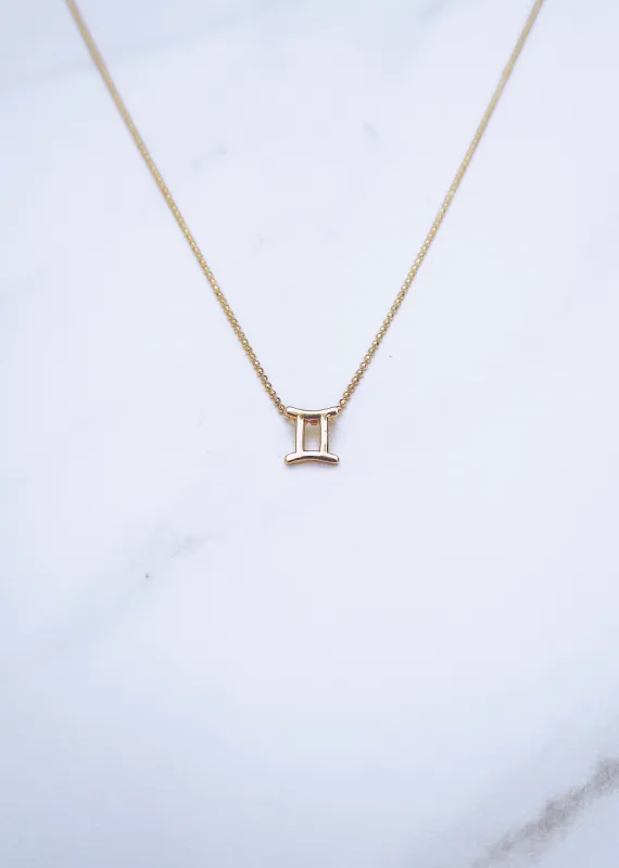 Gemini Zodiac Necklace sold by Ten Wilde