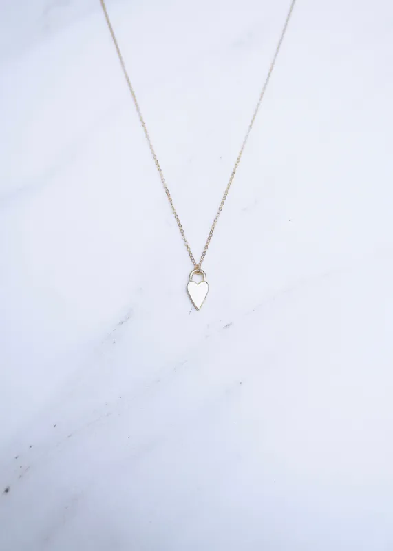 Ridged Heart Necklace sold by Ten Wilde