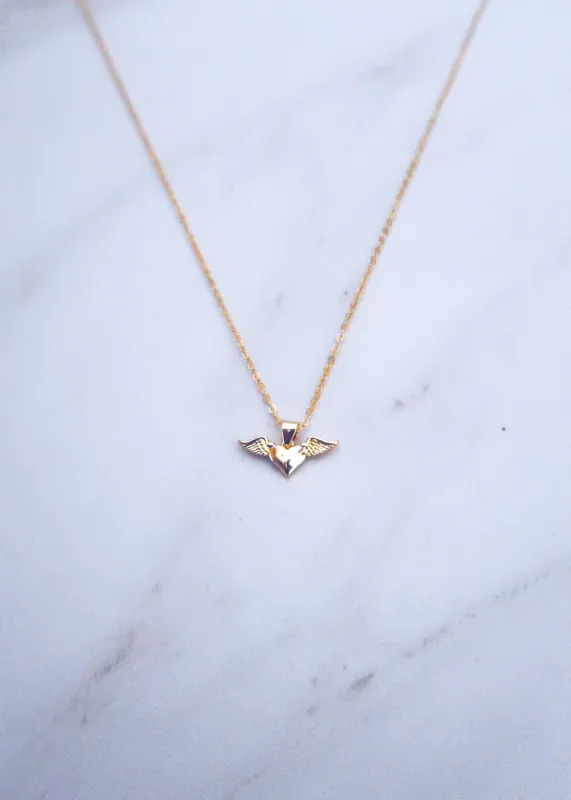 Winged Heart Necklace sold by Ten Wilde