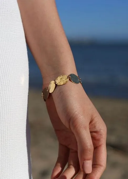 Hammered Large Bracelet sold by Ten Wilde product image thumbnail 2