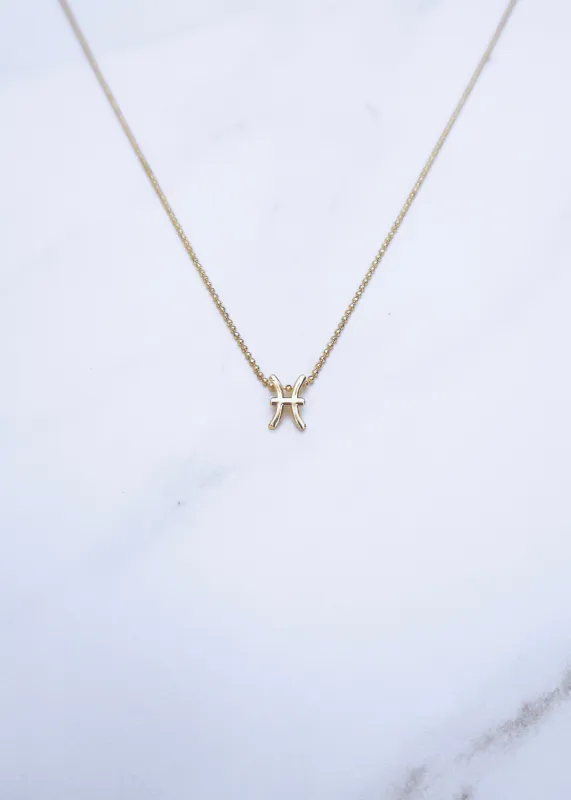 Pisces Zodiac Necklace sold by Ten Wilde