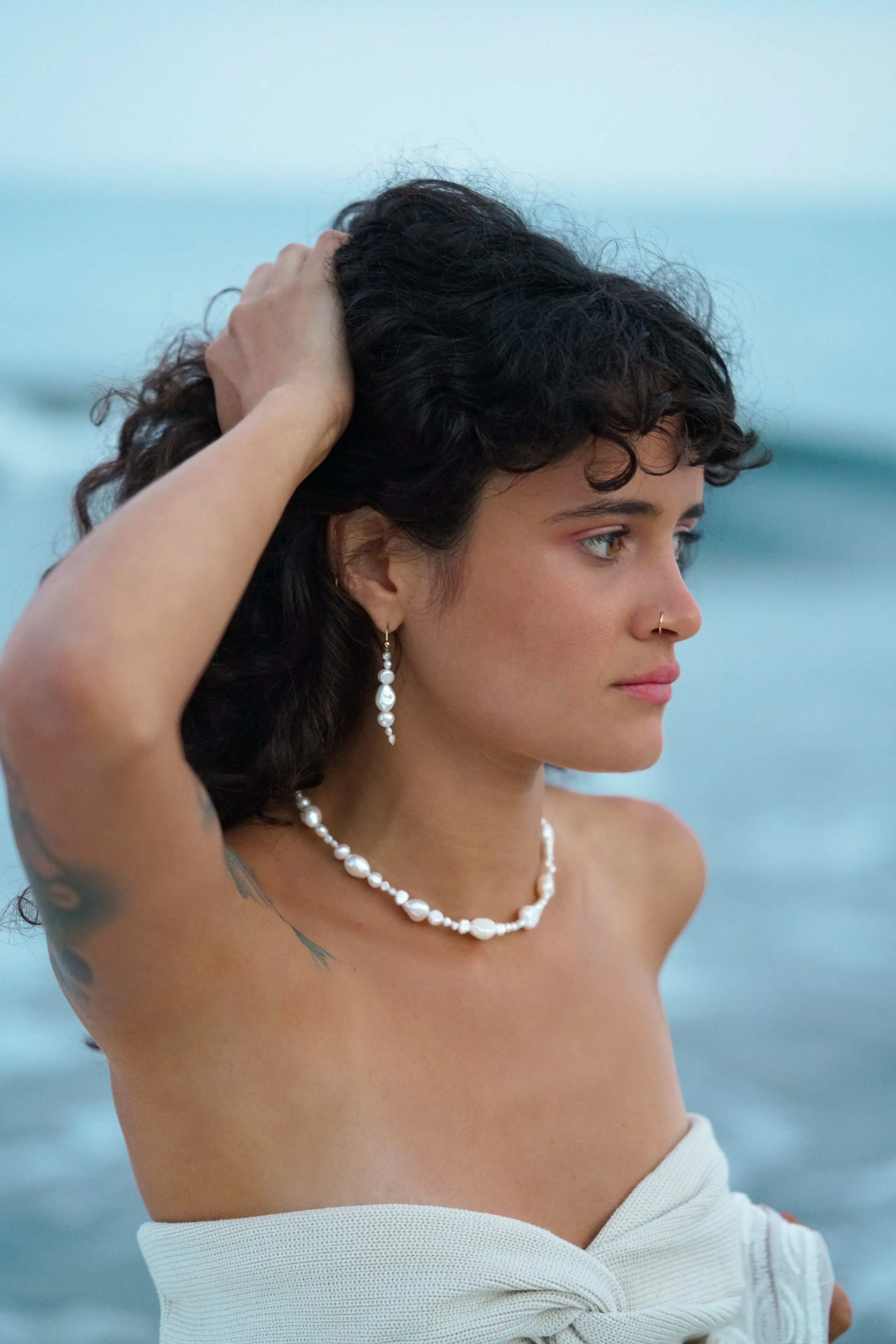 Nina Pearl Necklace sold by Ten Wilde product image thumbnail 3