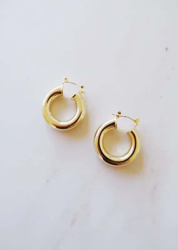 Portia Small Hoops sold by Ten Wilde