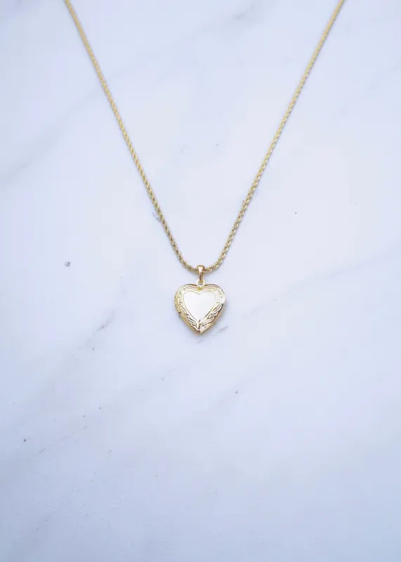 Heart Locket Necklace sold by Ten Wilde