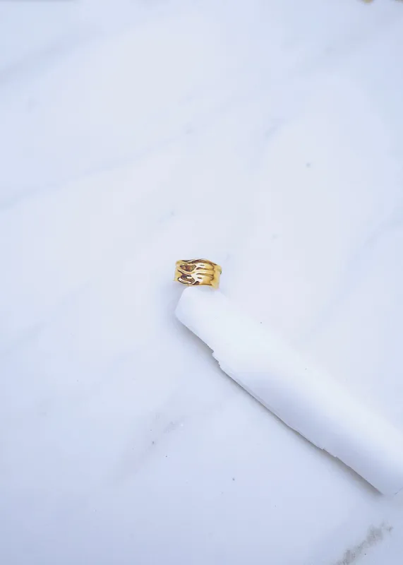 Maeve Molten Ring sold by Ten Wilde