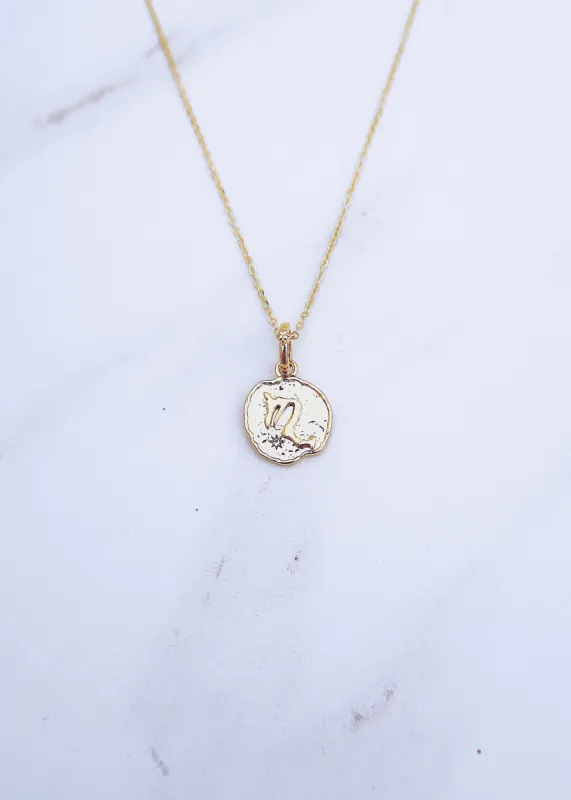 Scorpio Coin Necklace sold by Ten Wilde