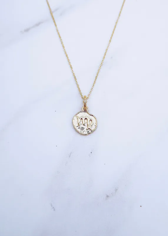 Virgo Coin Necklace sold by Ten Wilde